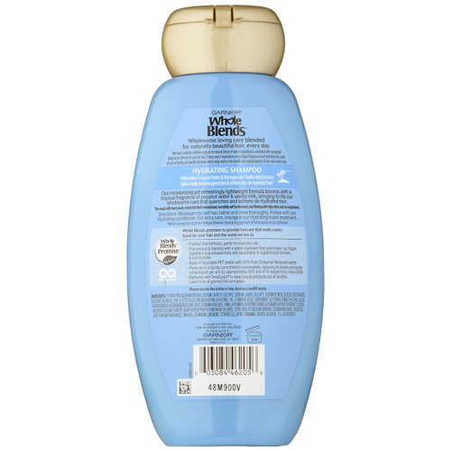 Garnier Whole Blends Shampoo with Coconut Water & Vanilla Milk Extracts, 12.5 fl. oz.