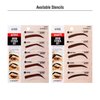 Kiss New York Professional Instant Brow Stamp and Stencil Kit Powder Stamp Eyebrow Shaping Kit (Black Brown)