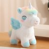 Plush Unicorn Stuffed Animal Unicorn Hugging Pillow Unicorn Plushies Throw Pillow Unicorn Anime Gift for Kids and Lovers in Birthday,Valentine's Day,Christmas (14 Inch, Blue)