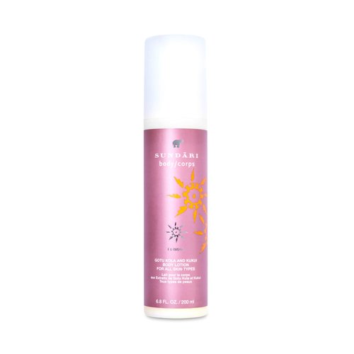 SUNDARI Gotu Kola & Kukui Body Lotion - 6.8 Fl Oz, Lush Ultra Hydrating Lotion, Anti-Aging, Smooth Skin, Natural Ingredients, Whole Body Nourishment