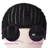 MsLoosily Cornrow Wig Cap For Crochet Braids Synthetic Braided Cap with Adjustable Straps Breathable Crochet Caps with 2 Combs Braided Wig Cap For Sew in,Braided Wig Cap for Black Women(1pcs,black)
