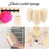 3 Pack Farm natural organic loofah sponge Skin cleansing skin exfoliation Bathing and Back caring spa body shower Puff Scrubber Lofa Loofa Luffa Loffa Daily skin care