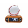 Lexibook, Baseball - Baseball Nightlight Alarm Clock, Sounds and Melodies, LCD Backlit Screen, Luminous, Snooze, Brown/White, RL800BL