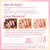 ROSALIND Poly Nail Gel Kit -8 Colors + White Brown Nail Art Accessories kit Clear Nude Poly Nails Gel Kit Starter Kit With Slip Solution Nude Pink Nail Extensions Gel Set with Mini UV Lamp