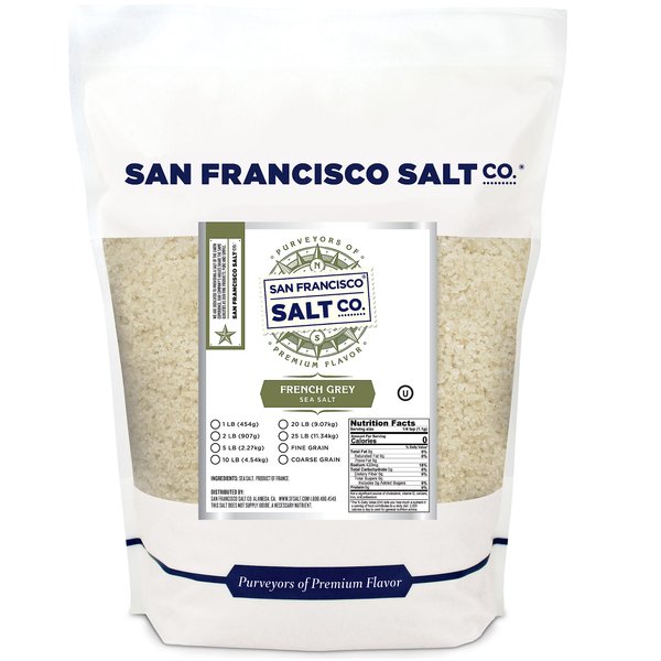 French Grey Sea Salt 2 lb. Bag Coarse Grain - Sel Gris by San Francisco Salt Company