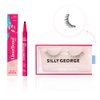 Silly George SuperNatural Series Starter Kit - Pretty Lashes with Adhesive Eyeliner | Clear Band gives Lashes Natural Look | Extra Strong Hold for False Eyelashes (Cassiopeia, LinerBond™ Clear)