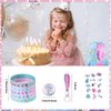 Sherr 140 Pcs Mermaid Party Favors for Kids Include Mermaid Silicone Bracelets, Mermaid Drawstring Backpacks, Keychains, Pens, Stickers, Spiral Notebooks for Birthday Party Supplies
