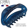 Camila Paris CP3081 French Hair Clip for Women, Blue, Girls Hair Claw Clip Jaw Fashion Durable and Styling Hair Accessories for Women, Luxury Ladies Strong Hold No Slip Grip Clamp, Made in France