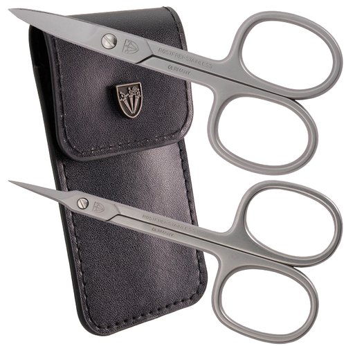 3 Swords Germany Solingen - Nail scissors and EXTRA fine Cuticle scissors - MEGASET - stainless steel, extra sharp - Made in Germany