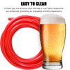 15ft-Hilangsan Beer CO2 Gas Line Tubing for Kegerator Gas Line 5/16 Keg Gas Line Long Red PVC CO2 Tubing Beer Gas Line CO2 Hose Draft Beer Dispenser Brewing Hose Kits with Hose Clamps