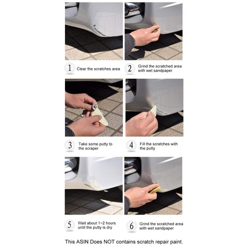 4 in 1 Car Body Putty Scratch Filler Painting Pen Assistant Soil for Deep Scratch Pit Easy Repair Automotive Scratch Filler Kit Durable Scratch Filler for Car Paint Pen (Accessories, Car Body Putty)