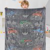 Boys Truck Car Toys Unique Gifts for Kids Glow in The Dark Blanket Valentine's Day Gifts Glowing Cartoon Tractor Throw Blanket Soft Fleece Blanket Excavators Room Bed Sofa Decor Blankets