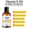 Pure Vitamin E Oil - D-Alpha Tocopherol 100% Pure & All Natural 2oz 42,500 IU per oz - Thick, Amber Color, Nutty Aroma - From Wheat Germ -Face Body Hair -DIY Cosmetics & After Surgery Scars