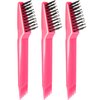 Hicarer 3 Pieces Hair Brush Cleaner Tool 2-in-1 Hair Brush Cleaning Tool Hair Brush Remover Rake for Removing Hair Dust Mini Wet Hair Comb for Salon Home Use Removing Dirt