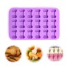 Food Grade Silicone Mold, IHUIXINHE Non-stick Ice Cube Mold, Jelly, Biscuits, Chocolate, Candy, Cupcake Baking Mould, Muffin pan