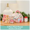 Baby GUND Play Soft Collection, My First Gingerbread House 5-Piece Playset with Rattle, Squeaker and Crinkle Plush Toys, Sensory Toy for Babies, 7.5”