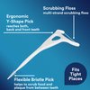 DenTek Complete Clean Easy Reach Floss Picks, No Break & No Shred Floss, 75 Count (Package May Vary)