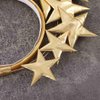 Yean Giant Star Headband Gold Goddess Halo Hair Band Festival Star Headdress Handmade Headpiece for Women and Girls