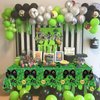 PIXHOTUL 4 Pcs Video Game Party Tablecloths, 51" x 86" Plastic Disposable Table Covers Blue Gaming Birthday Party Decorations for Boys Kids' Teens Party Supplies (Green, 51'' x 86'')