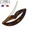 Camila Paris CP2971 French Hair Barrette Clip for Girls, Small Handmade Kiss Brown, Strong Hold Grip Hair Clips for Women, No Slip and Durable Styling Girls Hair Accessories, Made in France