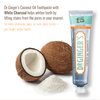 Doctor Ginger's Coconut Oil Toothpaste with White Activated Charcoal, All-Natural Whitening Power, Enamel-Safe, Reduces Plaque & Gum Sensitivity, Fluoride-Free, Coconut Mint Flavor, 4oz, 2ct
