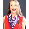 Shimmer Anna Shine Red White and Blue American Flag Bandana Headband USA for Men and Women - Neck and Face Scarf Head Wrap (Red White and Blue Cotton USA)