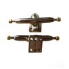 LEEFAI Pro Fingerboard Trucks 32/34/36mm 4.0-Regular Kingpin-Upgraded v2 baseplate with Hardware-Baseplate Color and Size (34mm,Chrome)