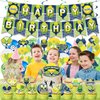 36PCS Pickleball Birthday Party Decorations Party Supplies Includes Pickball Birthday Banner-Hanging Swirls-Cake Topper-Cupcake Toppers-Balloons for Pickball Party Favor Decorations