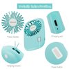 Aluan Handheld Mini Fan Powerful Small Personal Portable Speed Adjustable USB Rechargeable Eyelash Fan for Kids Girls Boys Woman Man Home Office Outdoor Travel