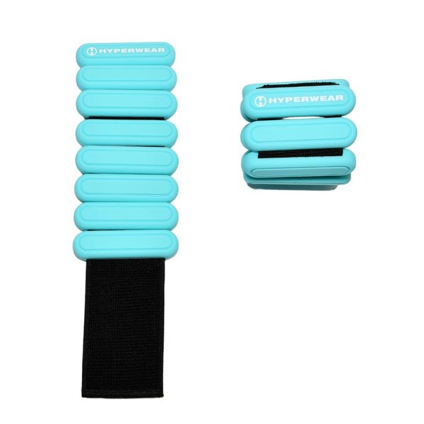HYPERWEAR Stylish Wrist and Ankle Weights Amplify Your Workouts with Adjustable Wrist Weights Ankle Weights for Women for Walking, Running, Pilates, Yoga, Barre (1lb weights set of 2)
