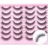 SQYlashes Natural Lashes Wispy Cat Eye False Eyelashes Short - 14 Pairs, G71