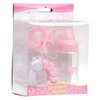 JC Toys Pink Baby Doll Bottle, Rattle & Pacifier Set for Keeps Playtime! | Fits Many Dolls up to 15" | Play Accessories | Ages 2+