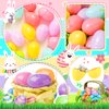 OCTERIC 120 Pcs Pastel Colorful Plastic Easter Eggs Bulk, 2.3 ", Fillable Empty Easter Eggs for Fillling Candy, Treats, Easter Hunt Basket Suffers Fillers, Easter Theme Party Favors