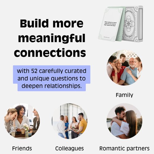 Actually Curious The Original Curiosity Edition! Deep Conversation Cards – Couples Games, Family Card Games, Therapy Games, Anxiety Relief Items for Adults & School Counselor Office Must Haves