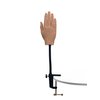 Practice Hand for Acrylic Nails Flexible Bendable Nail Practice Hand with Adjustable Bracket Realistic Silicone Hand Mannequin for Nails for Nails Beginner/Nail Salon (Right Hand,Light Brown)
