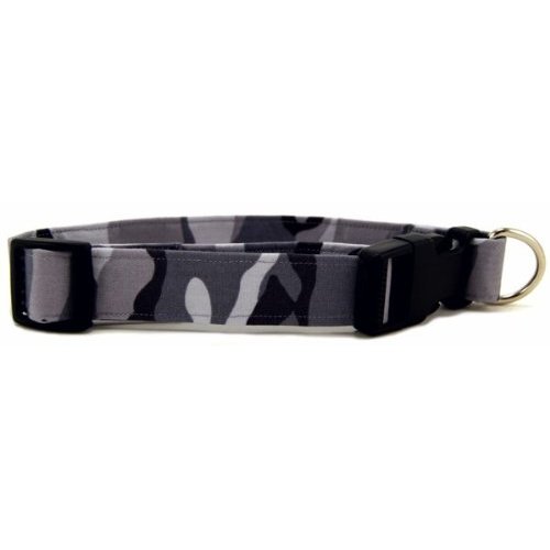 K9 Bytes Urban Camouflage Soft Adjustable Dog Collar with Quick Release Buckle Small