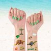 WERNNSAI Dinosaur Temporary Tattoos for Kids Girls - 6 Sheets Bronzing Styles Fake Tattoos Stickers 300+ with Alphabet Stickers Birthday Decorations Party Favors Supplies Gift for Children