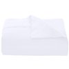 ROYALE LINENS Full Size Flat Sheet Only - Brushed 1800 Microfiber - Ultra Soft & Breathable - Wrinkle & Stain Resistant - Hotel Quality Flat Sheet Sold Separately - Top Sheet for Bed - (Full, White)