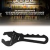 SYKRSS An Fitting Wrench 3AN-16AN Adjustable Wrench Aluminum Lightweight Spanner Tools for An Hose Fitting Adapter End, Black