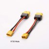 LINSYRC 4pcs XT30 Male Connector to XT60H Female Connector Adapter Plug with 3.93inch 16AWG Silicone Cable for RC Drone LiPo Battery