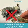 Caroline's Cats Organic Catnip Pouches for Cat Toys – Catnip Packets Refill for Flapping Bird and Catnip Toys; Catnip Tea Bags 10 Packets