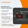 PANGAEA Digital RV Propane Gas Detector with 85dB Loud Alarm, DC 12V, for Trailer, Motorhome, Motorcoach (Surface Mount - Black)