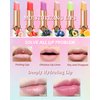 Color Changing Lipstick Queen Set-Blueberry Avocado Mango Labial Magico Lip Balm Lip Stain,Hydrating Lip Tinted Gloss,Long Lasting Waterproof PH Mood Magic Temperature Color Change Lipstick for Women