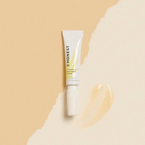 Honest Beauty Mini Vitamin C Brightening Serum | Improves Skin Tone + Complexion | Vitamin C, Pearl, Hyaluronic Acid | EWG Verified + Cruelty Free | Travel Size, 0.33 fl oz