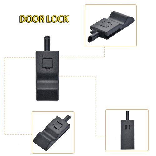 REAXOAL 4Pcs Front Or Rear Door Lock Knobs Buckle Window Locker 15844616 Compatible with 2007-2013 Chevy GMC Silverado Sierra