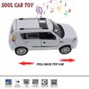 Toy Cars Diecast Car Models KIA Soul Model Cars,Pull Back Cars,Car Toy with Sound and Light for 3+ Year Old Boys(White)