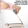 4Pcs Checkered Hair Claw Clips, Non-Slip Hair Jaw Clips for Thick, Thin, Curly, Straight, Long Hair, Simple Style Black and White Square Claw Clips, Women's Hair Accessories