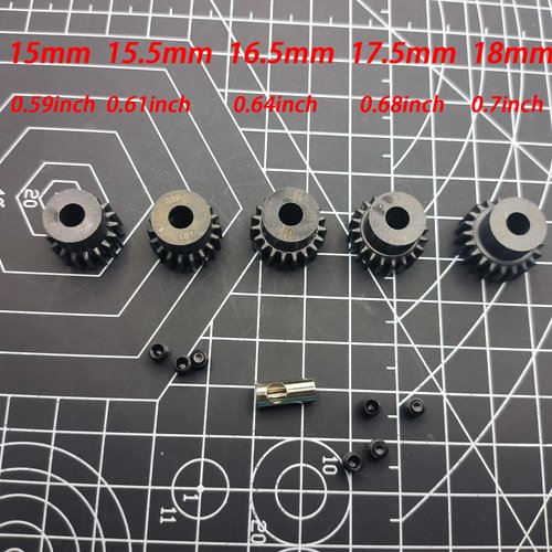 ADORLY 32P 5mm Pinion Gear Set 17T 18T 19T 20T 21T with Hex Key for Arrma 6s 3s Bigrock Grantie Senton Typhon Notorious Kraton Outcast Talion Felony Mojave Upgrades Parts