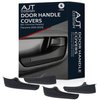 AJT DESIGN Car Door Handle Cover for Toyota Tacoma (2016-2023) | Door Handle Cover for Chrome Delete | ABS Plastic Front & Back Interior Car Door Handle Cover| Simply Snap On | Black | Made in USA