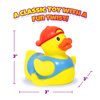JA-RU Splash Fun Rubber Duck Water Squirt Toys (4 Toys Assorted) Classic Rubber Ducks Water Squirting Bathtub Toy for Kids & Toddler Fun Bathtime. Bulk Party Favors Birthday Gift. 1178-4